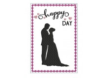 ITH Postkarte - Happy Day Silhouette